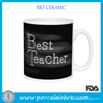 La mejor pizarra de cerámica del profesor tazas de café